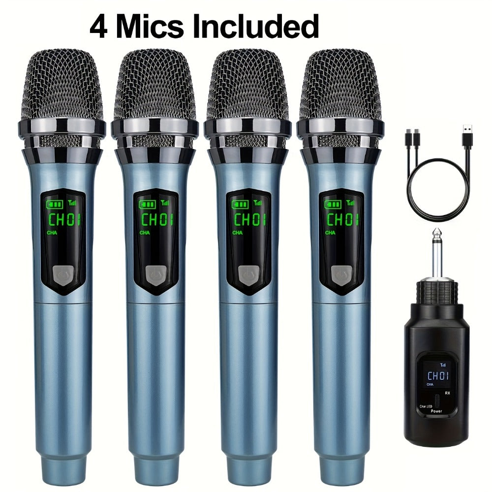 Recording Microphone, 4pcs, Handheld, Cordless for Recording and Streaming detail image - detail view 6