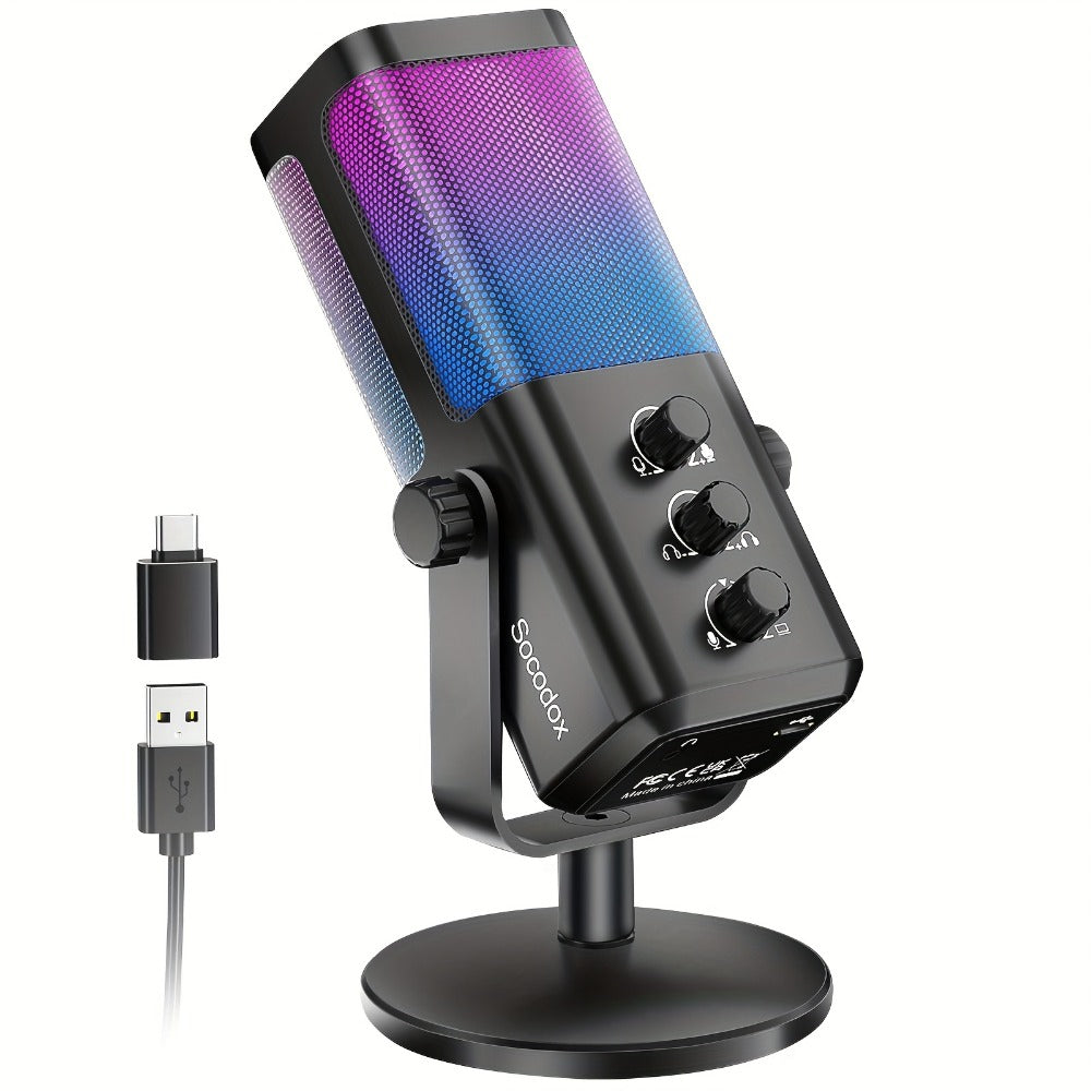 Recording Microphone, RGB, USB, Gaming, Game for Recording and Streaming detail image - detail view 3