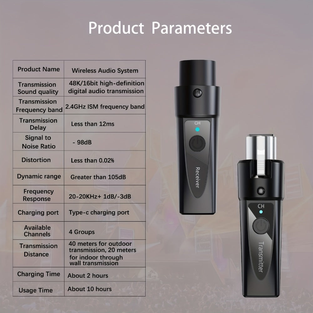 Recording Microphone, USB, 2.4 GHz Wireless, Wireless, XLR, System for Recording detail image - detail view 7