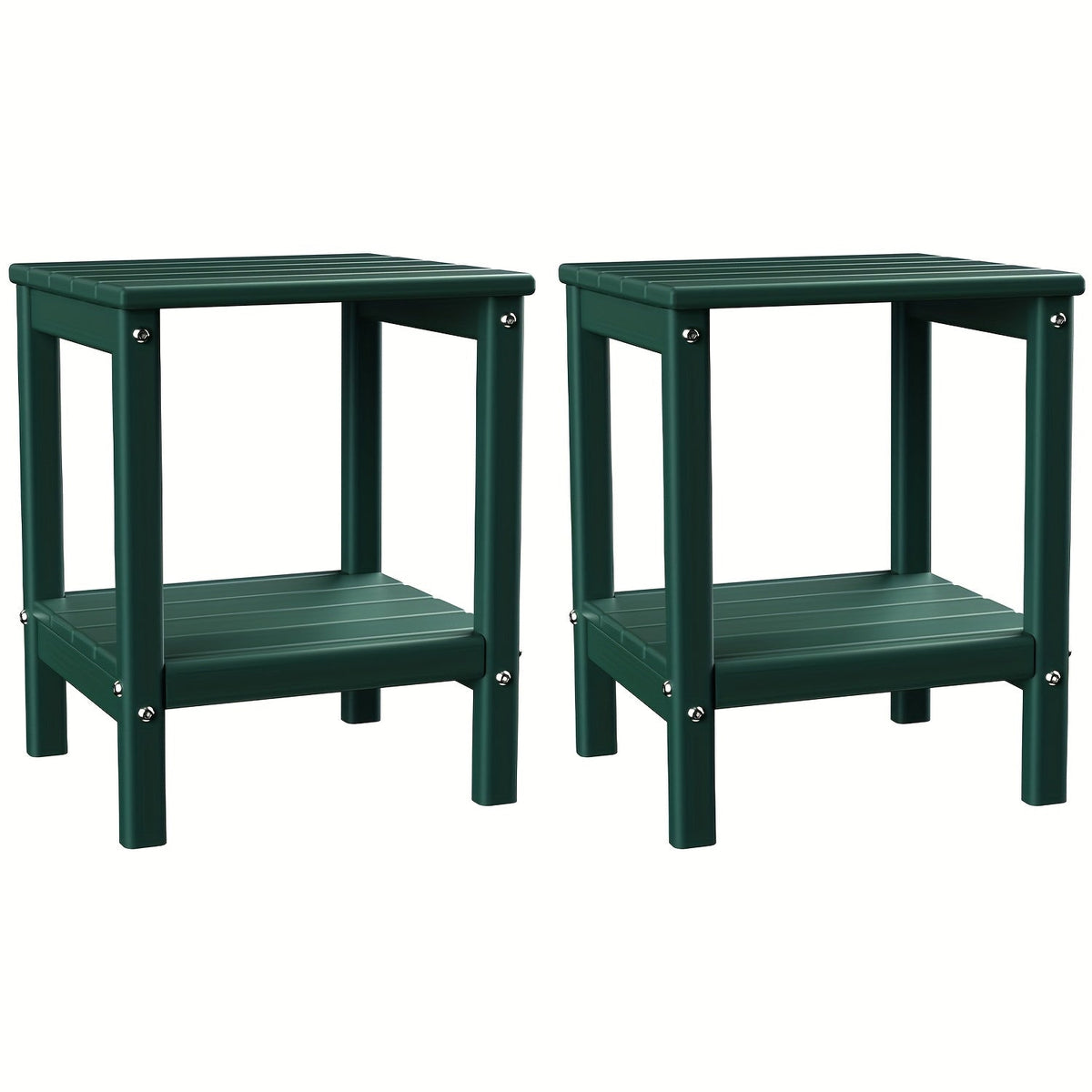 Outdoor Side Table shown in the Forest, 2pcs option