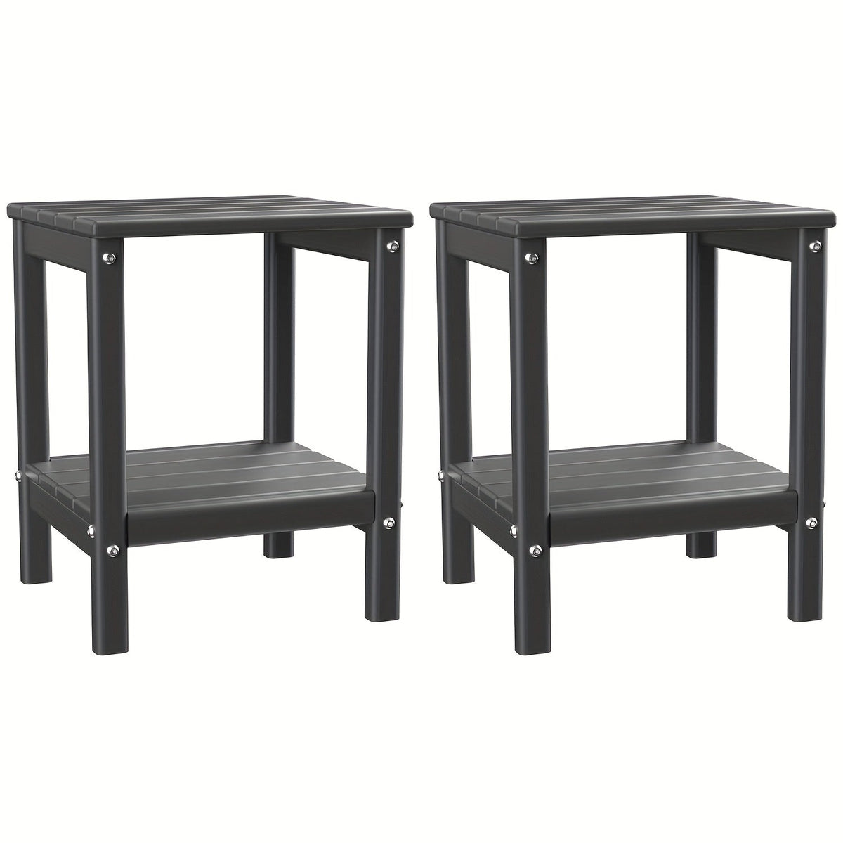 Outdoor Side Table shown in the Gray, 2pcs option