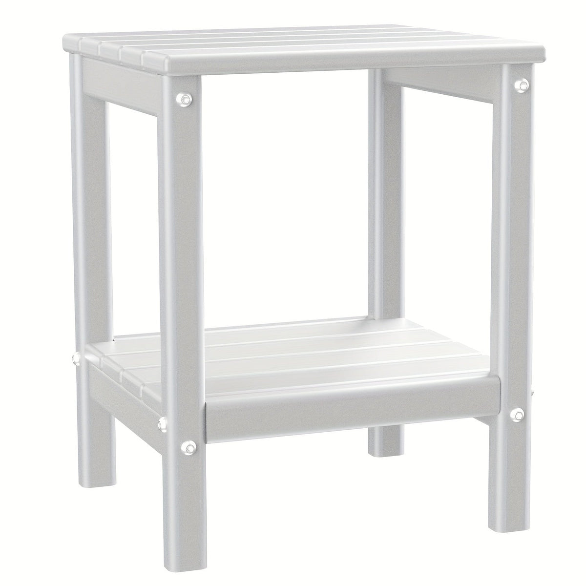Outdoor Side Table shown in the White, 1pc option