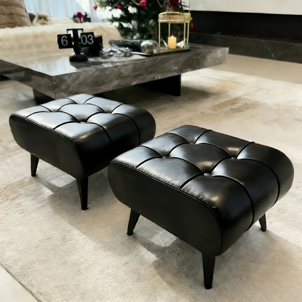 Rectangular Upholstered Ottoman for Living Room and Entryway detail image - detail view 5