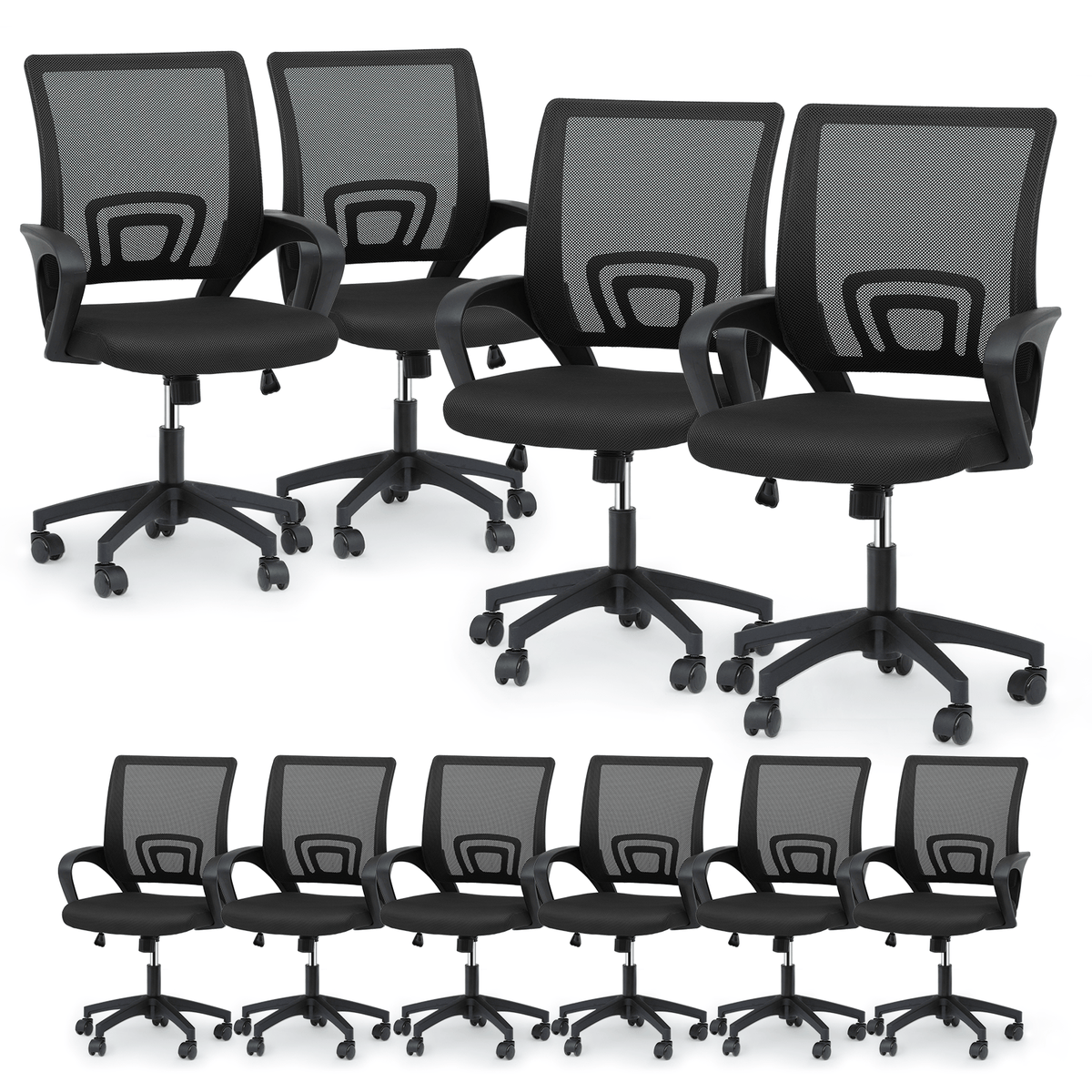 Office Chair shown in the Black - 10 Pcs option