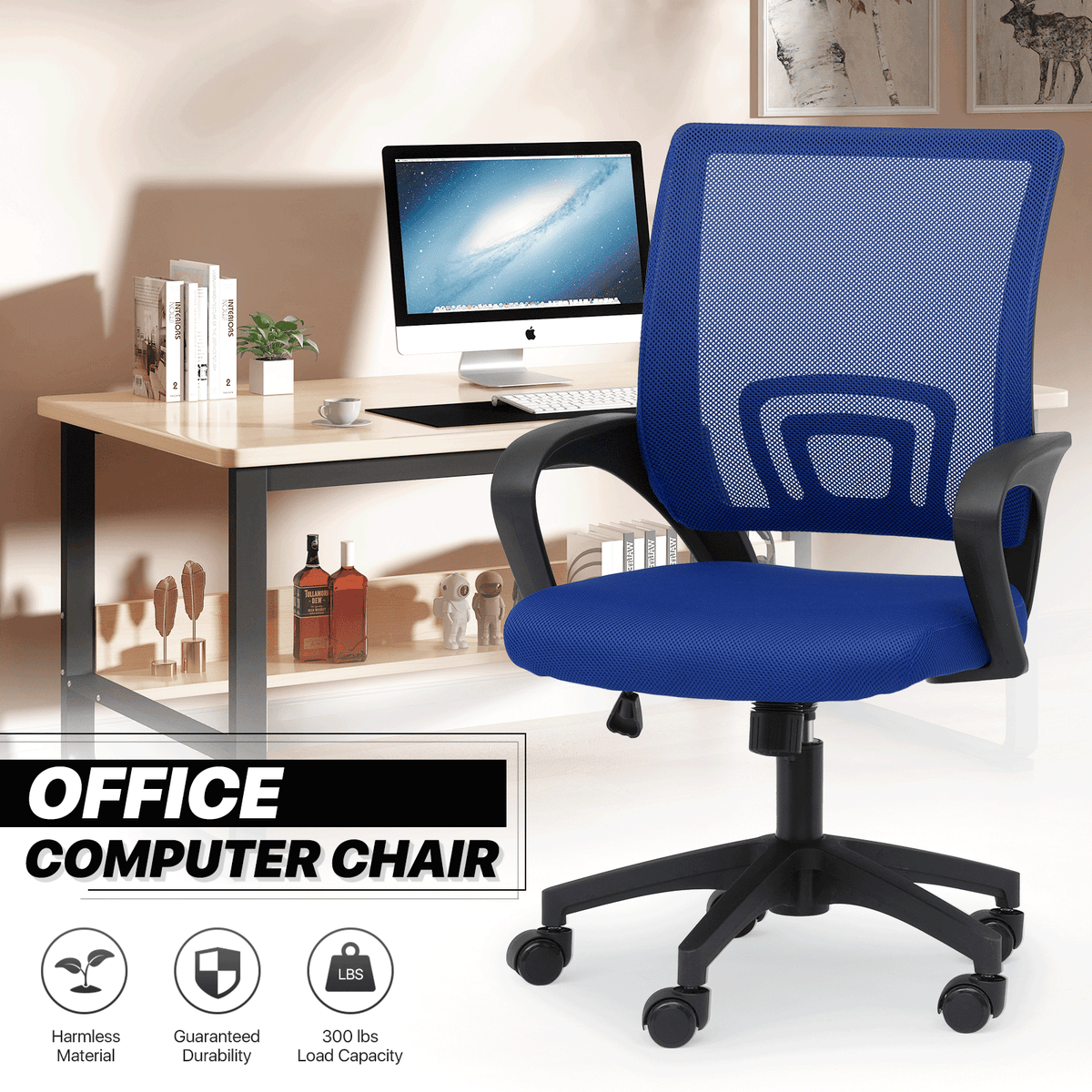 Office Chair shown in the Sapphire option