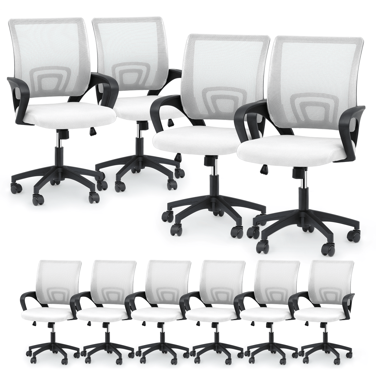 Office Chair shown in the White - 10 Pcs option