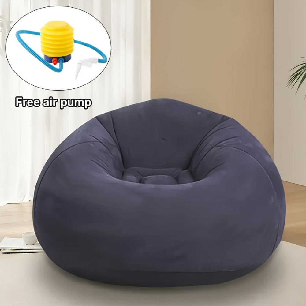Round Bean Bag Chair with Multiple Color Options for Living Room detail image - detail view 9