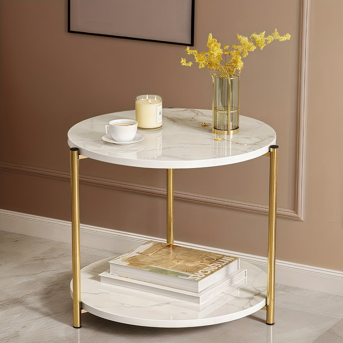 Coffee Table shown in the White option