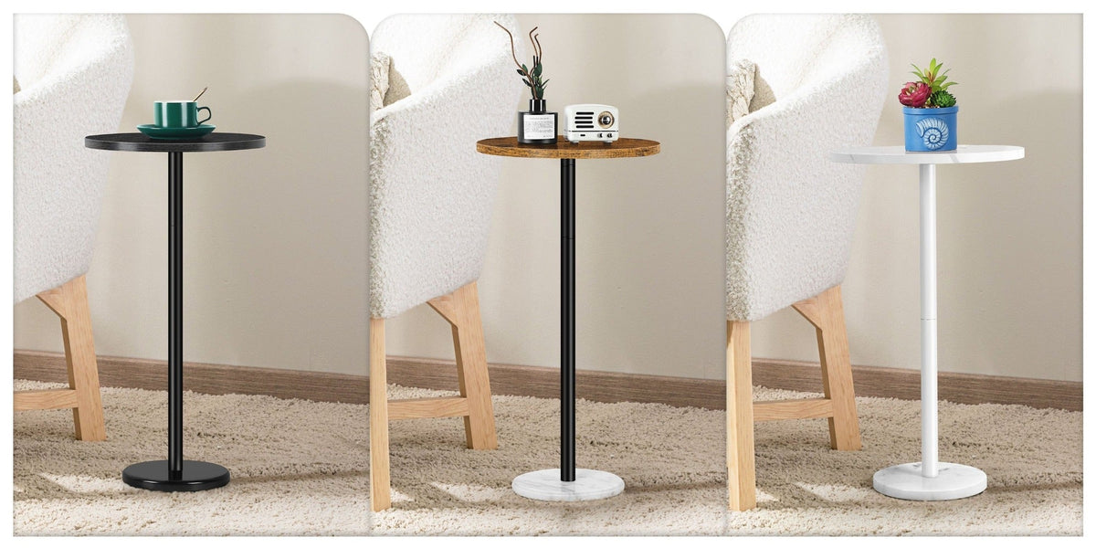 Round Outdoor Side Table with Multiple Color Options, Patio End Table detail image - detail view 17