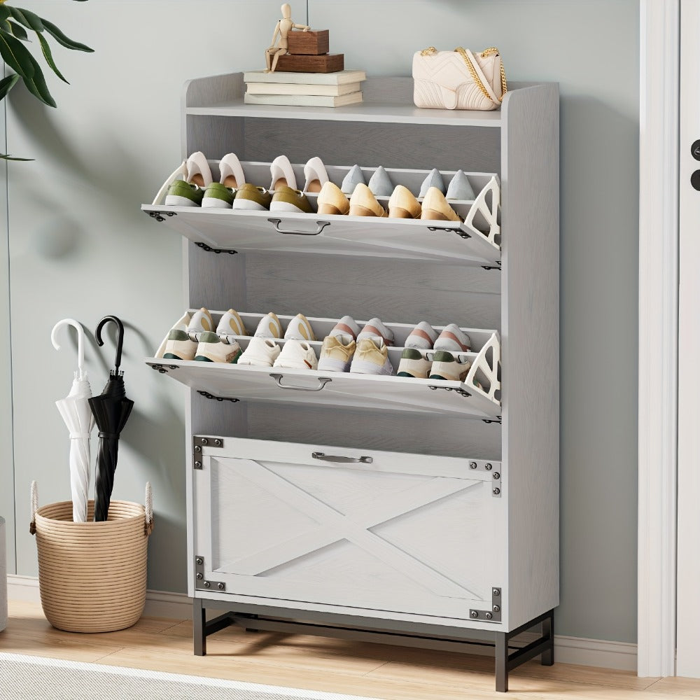 Shoe Cabinet with Large-Capacity Storage, Entryway Shoe Organizer detail image