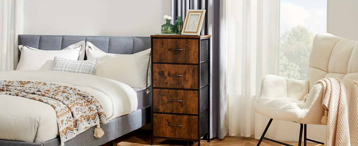 Slim Wood Dresser with Multiple Color Options, Drawer Storage Cabinet detail image - detail view 18