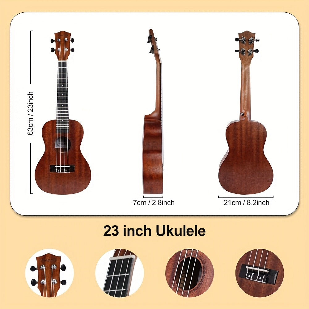 Soprano Ukulele, Beginner, Kit, Guitar for Lessons and Practice detail image