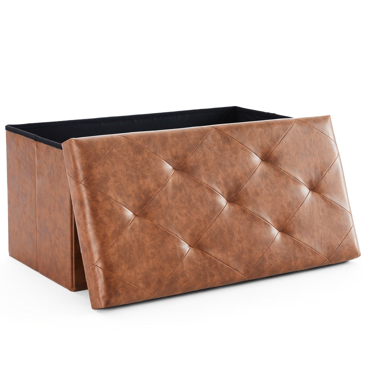 Storage Ottoman shown in the Brown, 30 Inch option