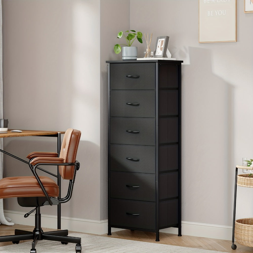 Tall Fabric Dresser with Multiple Color Options, Bedroom Drawer Chest detail image - detail view 23