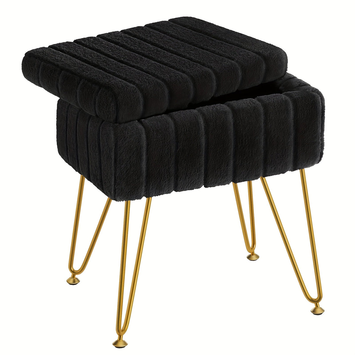 Vanity Stool shown in the Luxury Black-22in option