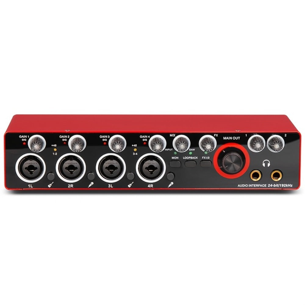 USB Audio Interface, 192Khz, Professional, 4-Channel, Sound for Recording and Streaming detail image - detail view 9