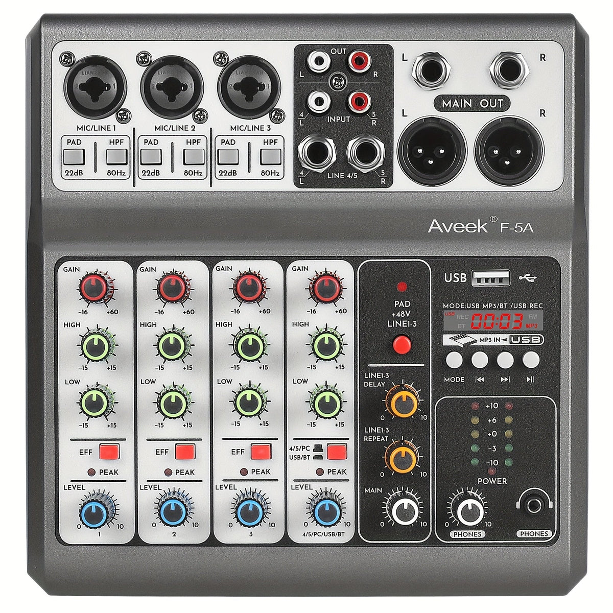 USB Audio Interface shown in the Grey option