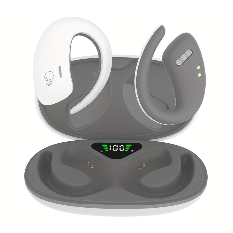90H Wireless Earphones ENC Noise Cancellation 3D Deep Bass Secure Earhook Sport Running Earbuds Long Battery Life Bluetooth Compatible iOS Android Black White Green