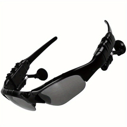 Smart Audio Glasses 2-in-1 Polarized Sunglasses with Bluetooth 5.4 Wireless Earphone & Mic - Fashion Open-Ear Headset Glasses for Music, Calls & Outdoor Use
