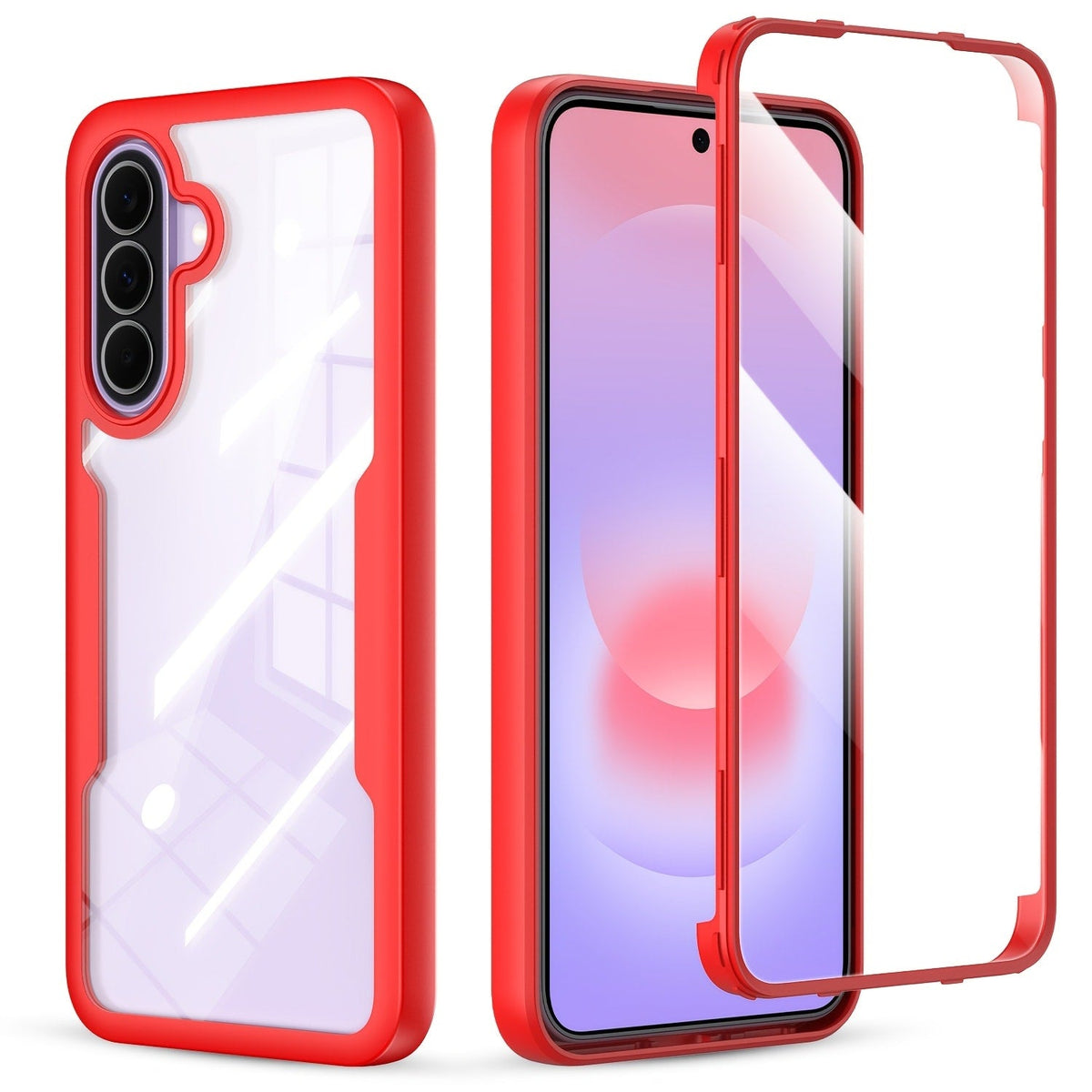 Samsung Galaxy A-Series Rugged Case with Built-In Screen Protector – Full Body Shockproof Phone Cover for Galaxy A15 A16 A17 A36 A37 A56 A57 5G | Heavy Duty Drop Protection