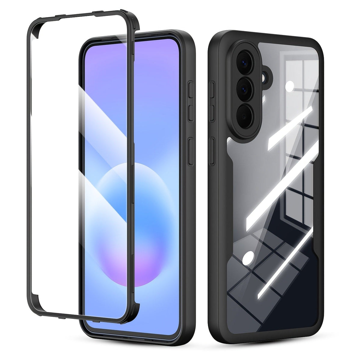 Samsung Galaxy A-Series Rugged Case with Built-In Screen Protector – Full Body Shockproof Phone Cover for Galaxy A15 A16 A17 A36 A37 A56 A57 5G | Heavy Duty Drop Protection