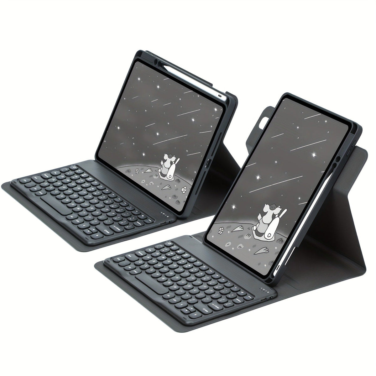 360° Rotatable iPad Keyboard Case with Backlit Keys, Trackpad & Apple Pencil Holder – Compatible with iPad Pro 11", iPad Air 5th/4th/3rd, iPad 10th/9th/8th/7th Gen, iPad Pro 10.5 – Chocolate Design