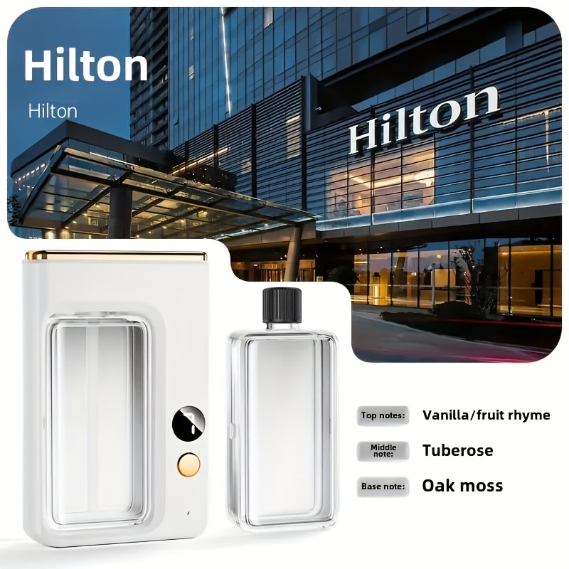 Ultrasonic Essential Oil Diffuser & Humidifier with Auto Shut-Off, Quiet Aromatherapy for Home Bedroom Office – Choose Hilton Gardenia Ocean Shangri-La Encounter Scent Bundle
