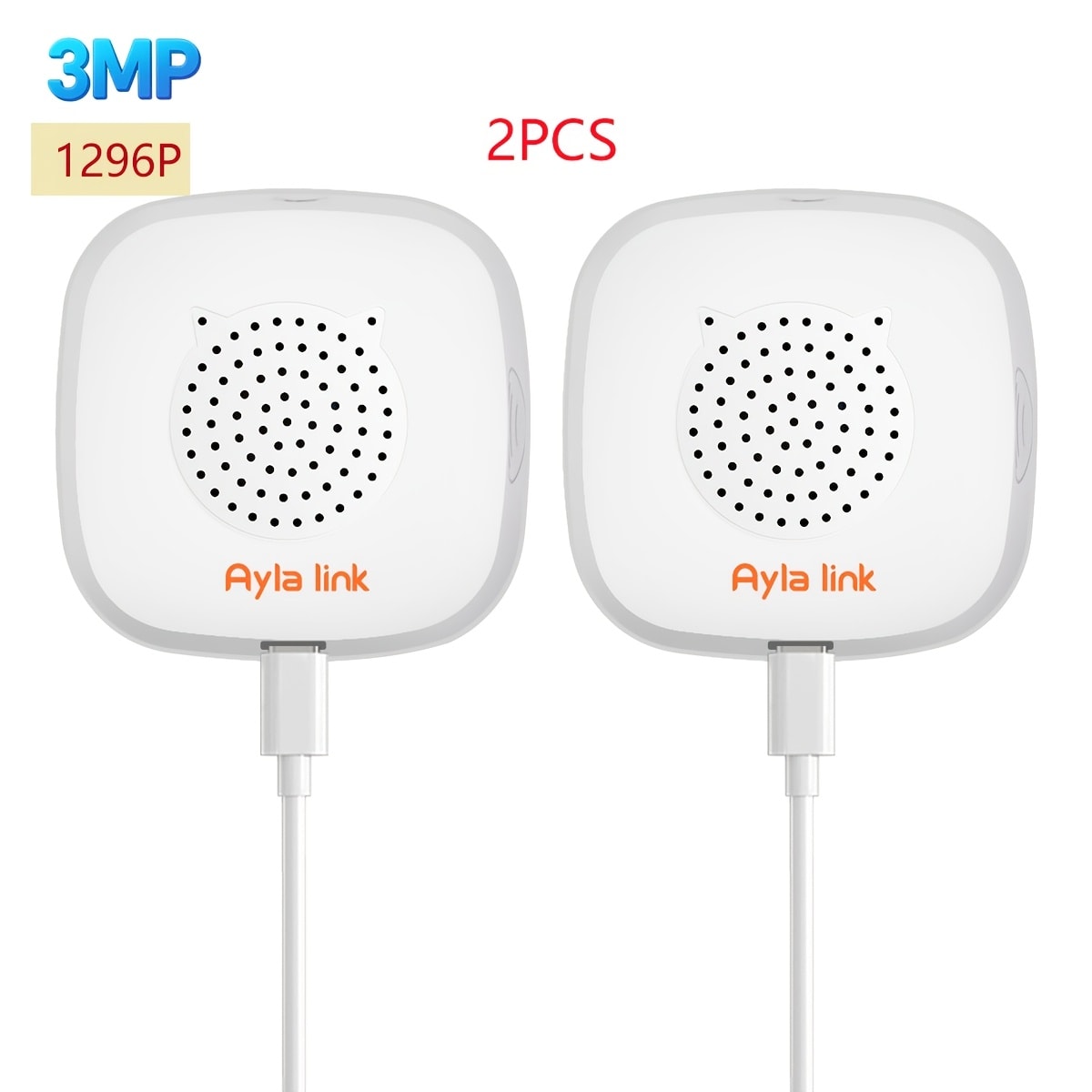 3MP FHD Window Security Camera with AI Motion Detection & Full-Color Night Vision – Dual Band 2.4G/5GHz WiFi, Wide Angle, App Control, 1/2/4 Pack for Home Office Surveillance