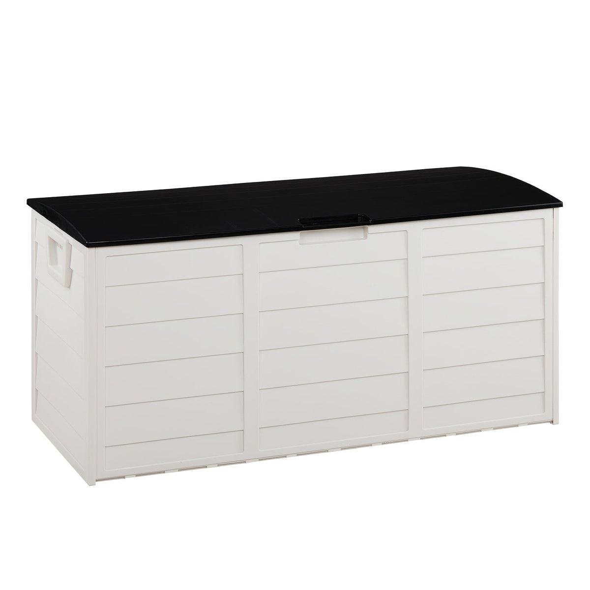 75 Gallon Deck Box with Wheels – 284L Resin Outdoor Storage Box Lockable Plastic Container for Patio, Pool & Garden, 110 lbs Capacity, Multiple Colors, Weatherproof Outdoor Storage Cabinet