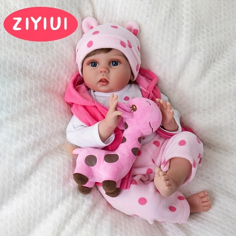 ZIYIUI 19.69-Inch Reborn Baby Doll with Soft Body and Accessories