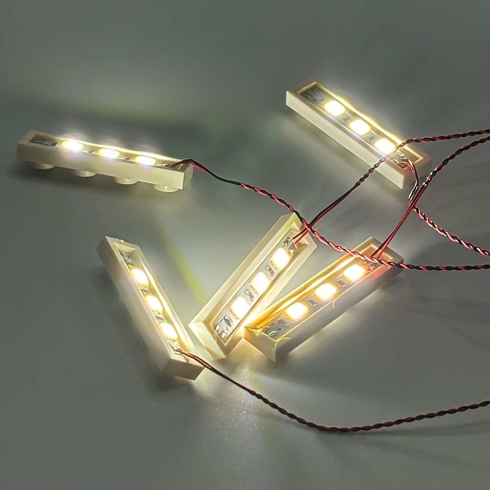 20-Piece 1x4 LED Brick Light Set for Building Block Displays