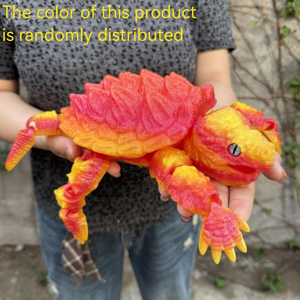 Articulated Crocodile & Turtle 3D Printed Figure – Large Flexible Movable Joints Poseable Animal Collectible, 8 Styles Random Color, Desk Decor Unique Gift for Kids Teens Adults Collectors
