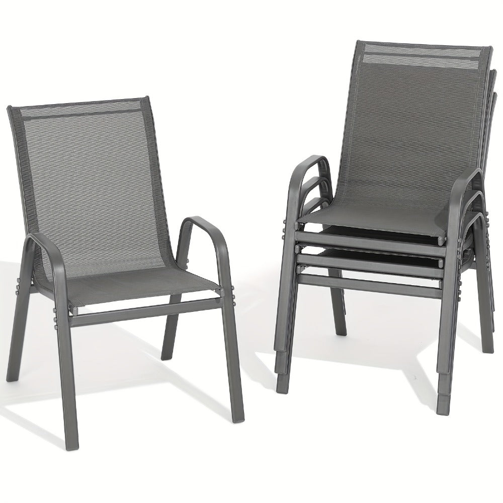 Wide Outdoor Chair with High Back and Multiple Color Options for Patio detail image - detail view 5