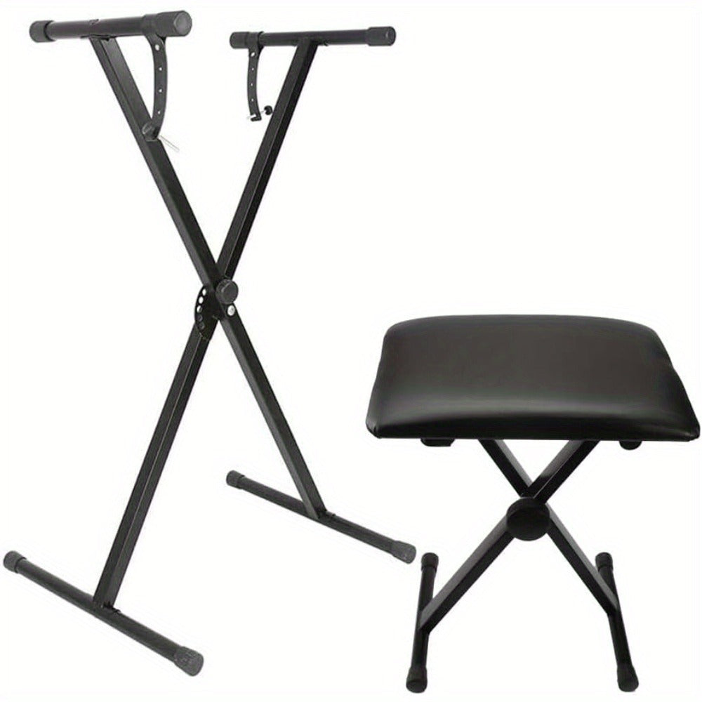 X-Style Keyboard Stand and Bench Set for 49, 61, 76 and 88-Key Pianos detail image - detail view 5